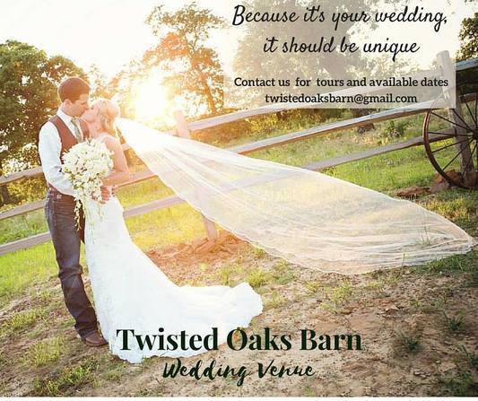 Welcome To Twisted Oaks Barn Barn Wedding Venue